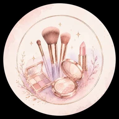 Makeup brushes and cosmetics