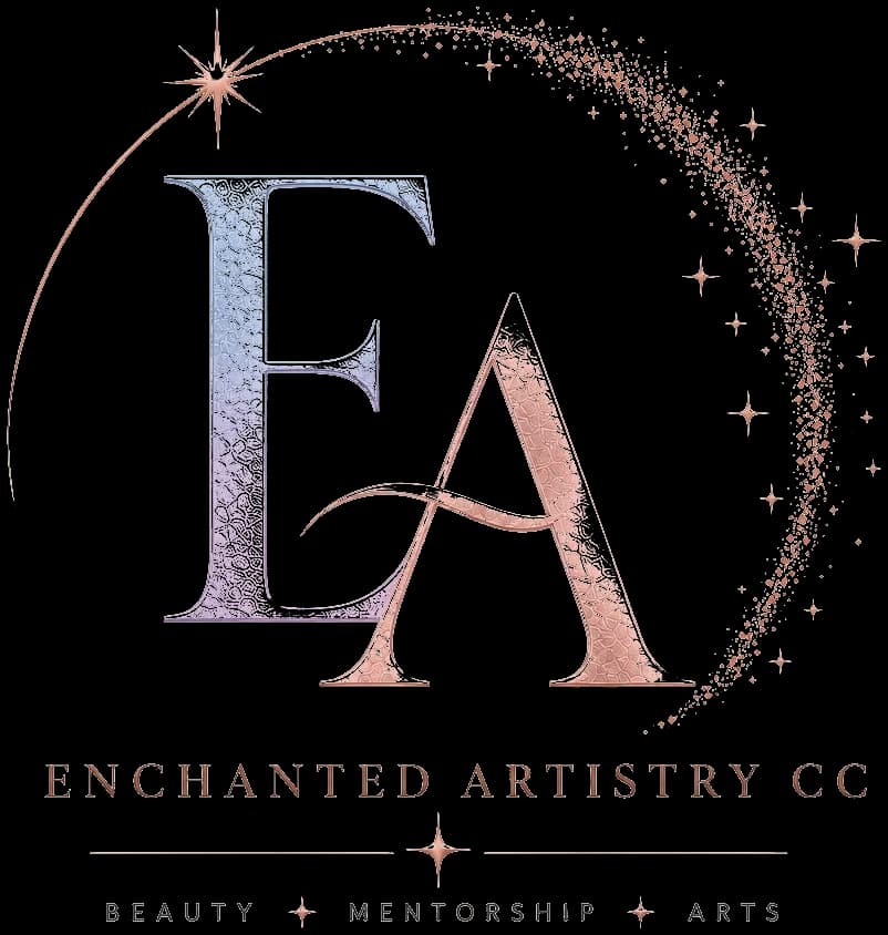 Enchanted Artistry monogram in a textured blush finish